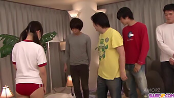 Asian Group Sex With Ryo Asaka Getting Oral Sex And Facial