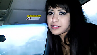 Rainy Car Encounter With Latina Beauty