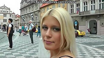 Uninhibited Blonde Gets Down And Dirty In Public