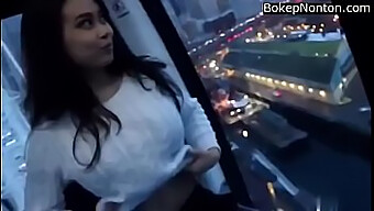 Indian Teen Exposes Her Large Natural Breasts In Public