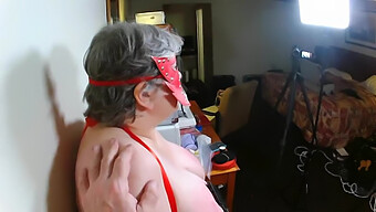 Amateur Pov Tease With Big-Breasted Granny