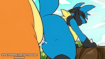 Charizard Fore La Chatte Serrée De Lucario Dans Une Vidéo Hétérosexuelle