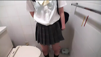 Amateur Teen With Small Tits Gives Blowjobs In The Bathroom