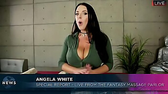 Lena Paul And Angela White'S First-Time Lesbian Encounter In A Sensual Massage Scene