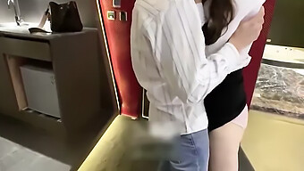 Asian Female Coworker Discovers Her Colleague'S Impressive Manhood And Persuades Him With Kisses And Oral Pleasure