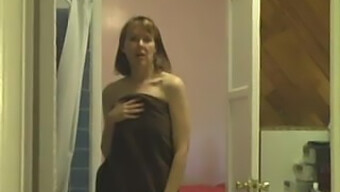 Step Mom Watches Girl Masturbate In The Bathroom