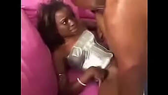 A Large Ebony Shaft Gets Pleasured By A Woman