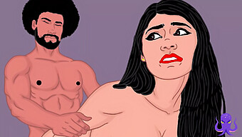 Le Gros Cul De La Milf Indienne Mia Khalifa Se Fait Baiser Avec Animation Par Une Bite Noire