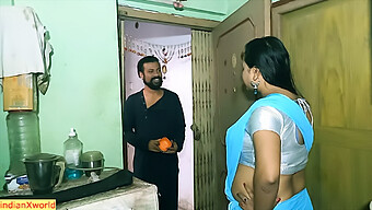 Secretive Encounter Between Indian Housewife And Owner'S Son In Hindi Web Series