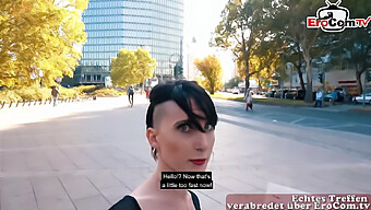 A Slim German Teen With Real Breasts Is Chosen Up On The Street