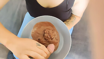 Amateur Guy Enjoys Eating Food With His Penis And Giving Blowjobs