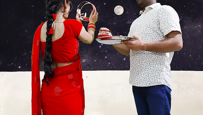 Karva Chauth ครั้งแรกของPriya: การเผชิญหน้าที่โรแมนติกและเย้ายวนใจใต้ดวงดาว