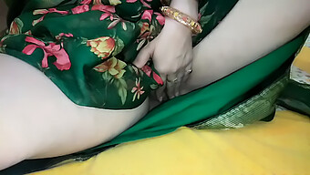 A Young Girl Reveals Her Panties Beneath Her Saree In A Friendly Encounter