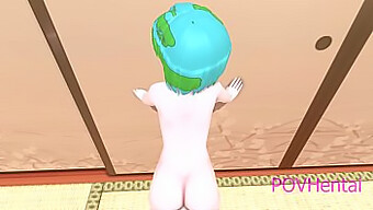 Parodi Anime Remaja 3d Kedudukan Misionari Dengan Earth-Chan