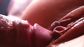 Slow Motion Footage Of Sperm Dripping From The Creviced Pussy