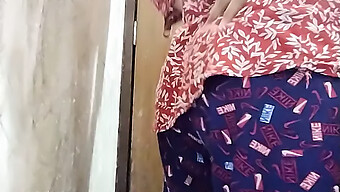 Desi Aunty Explores Her Sexuality In The Bathroom With Her Husband'S Friend