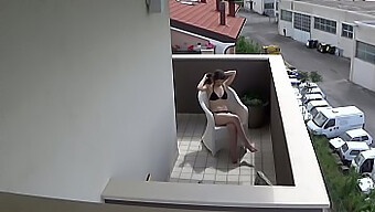 I Caught My Young Neighbour Pleasuring Herself On Her Balcony