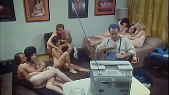 Vintage Group Sex With Hairy Women In Classic Style