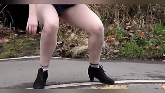 European Girl Peeing In Public