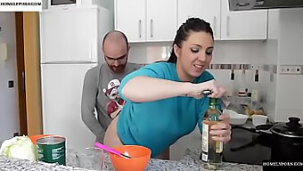 Pamela Sanchez And Jesus Get Naughty In The Kitchen