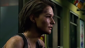 Jill Valentine Se Diverte Com Um Membro Enorme Em 3d