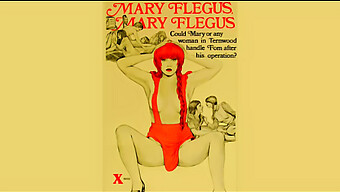 Vintage Americká Pornohviezda Mary Flegus V Retro Grindhouse Klasike